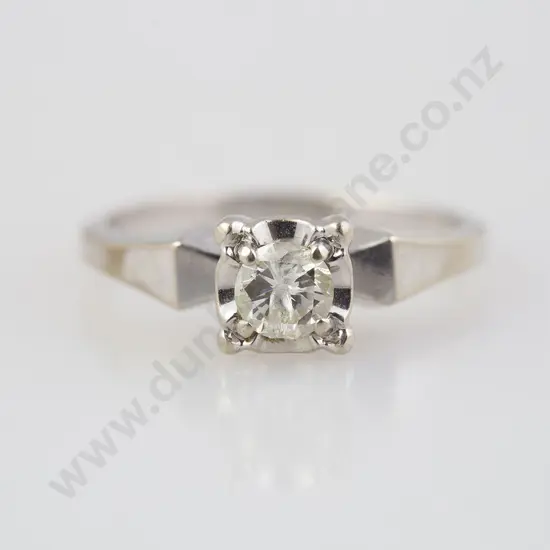 14ct Solitaire Diamond Ring