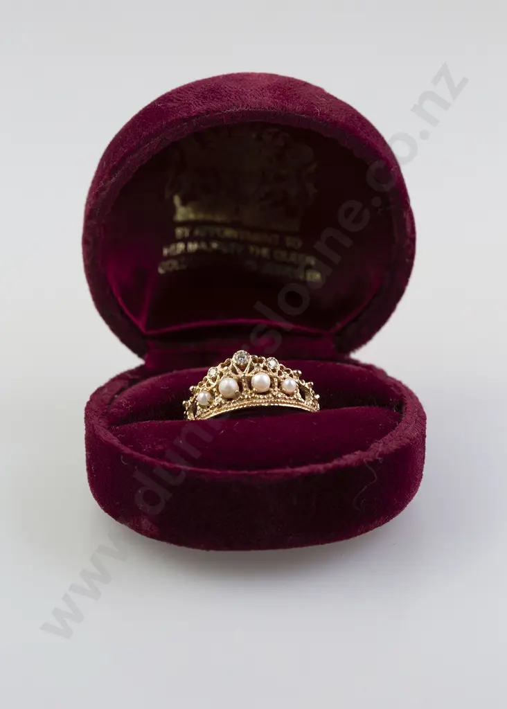 9ct Princess Diana Tiara Ring Image 1++