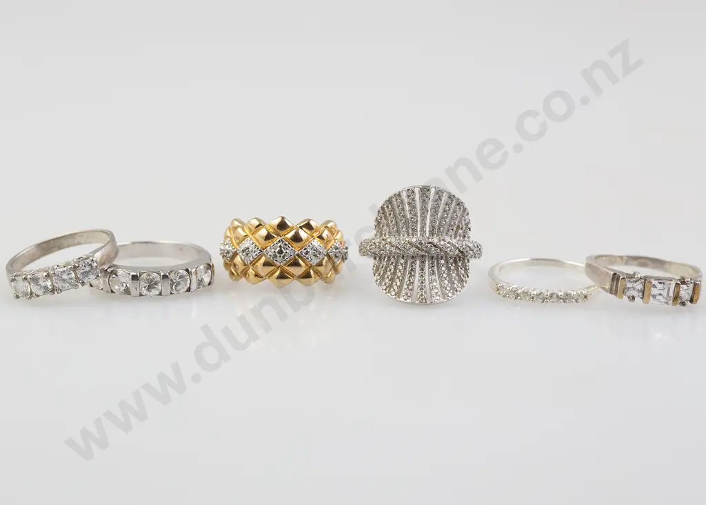 Six S/S and Gem Rings Image 1++