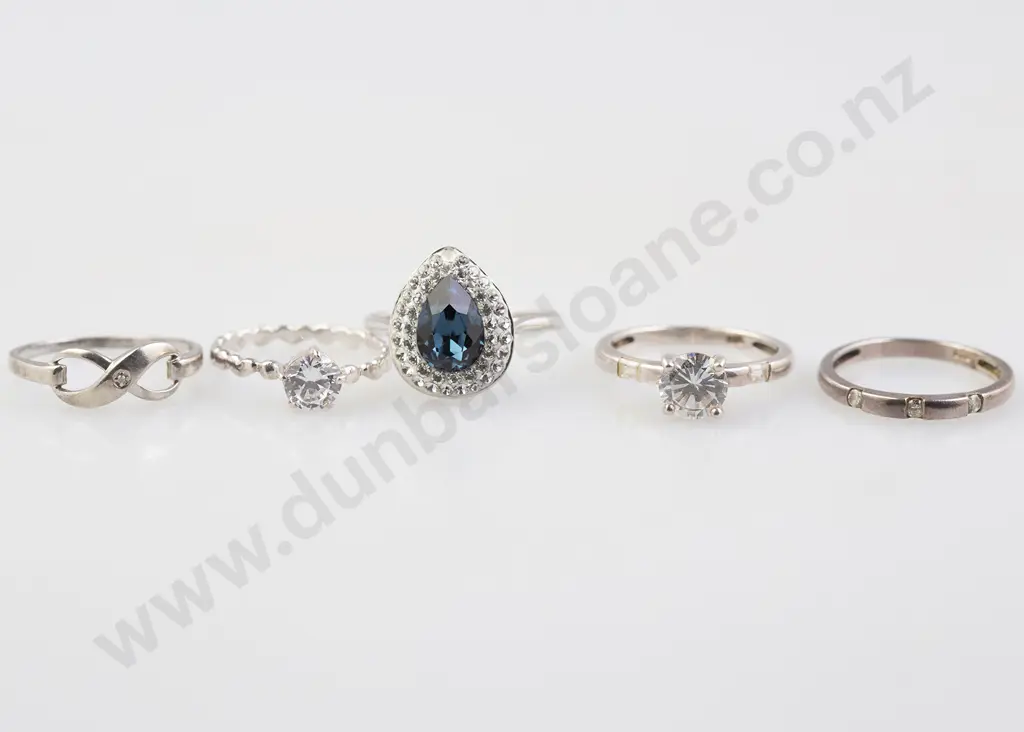 Five S/S and Gem Rings Image 1++