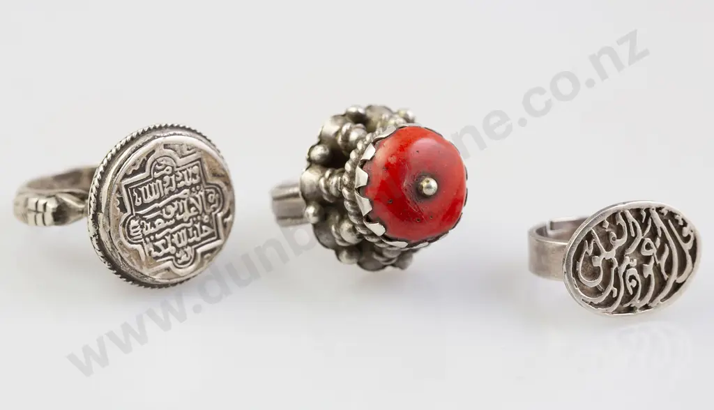 Three Antique North African Rings Image 1++