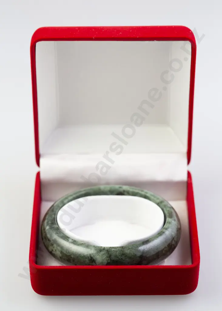 Mottled Jade Bangle Image 1++