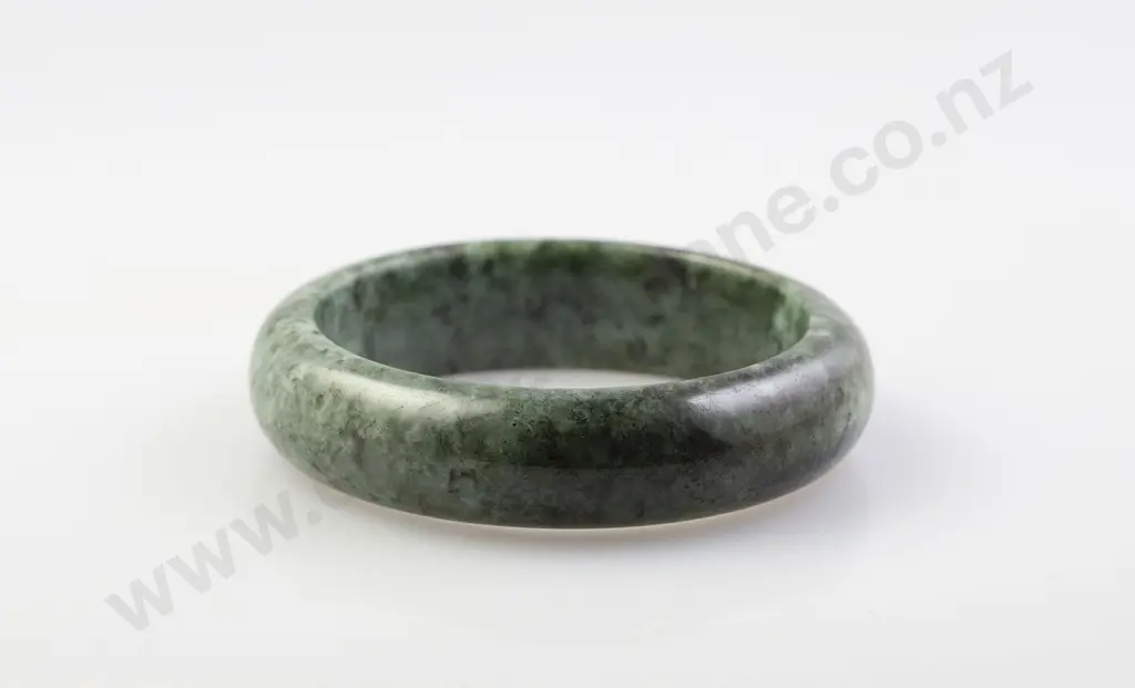 Mottled Jade Bangle Image 1++