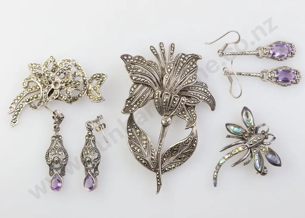 Collection Vintage Marcasite Jewellery Image 1++