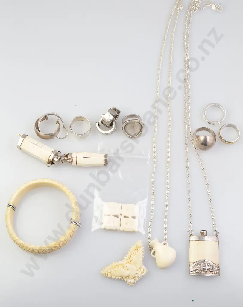 Ivory and Silver Jewellery Image 1++