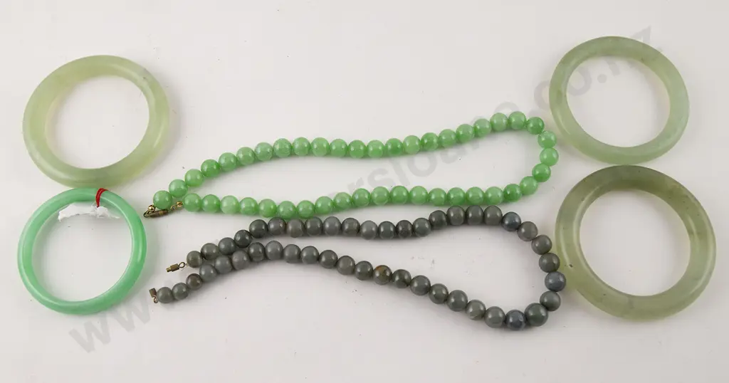 Three Jade Style Bangles Image 1++