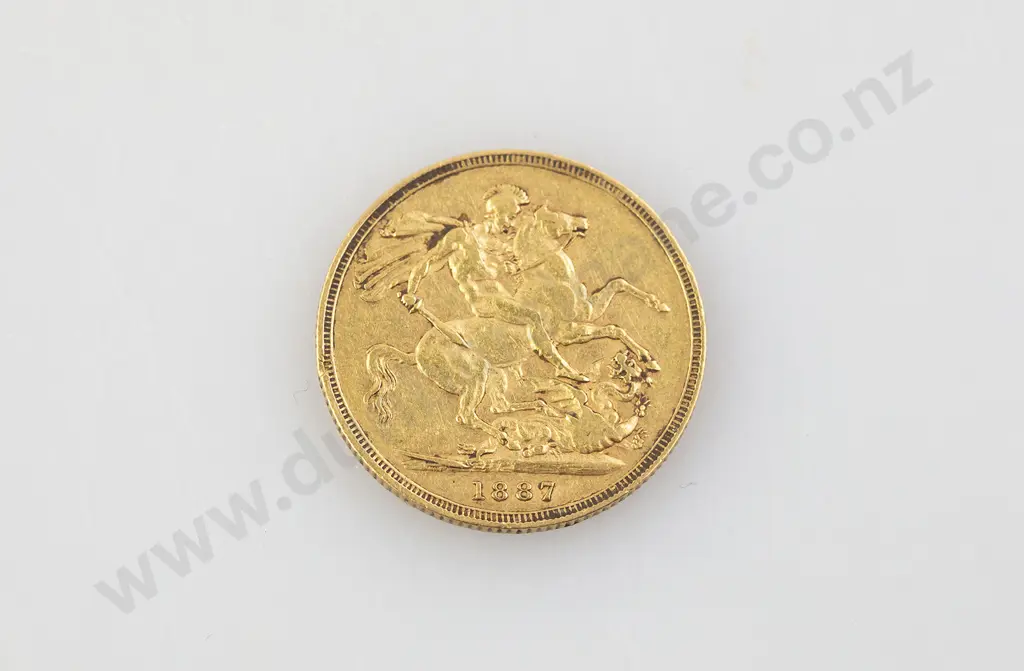 1887 Gold Sovereign Image 1++