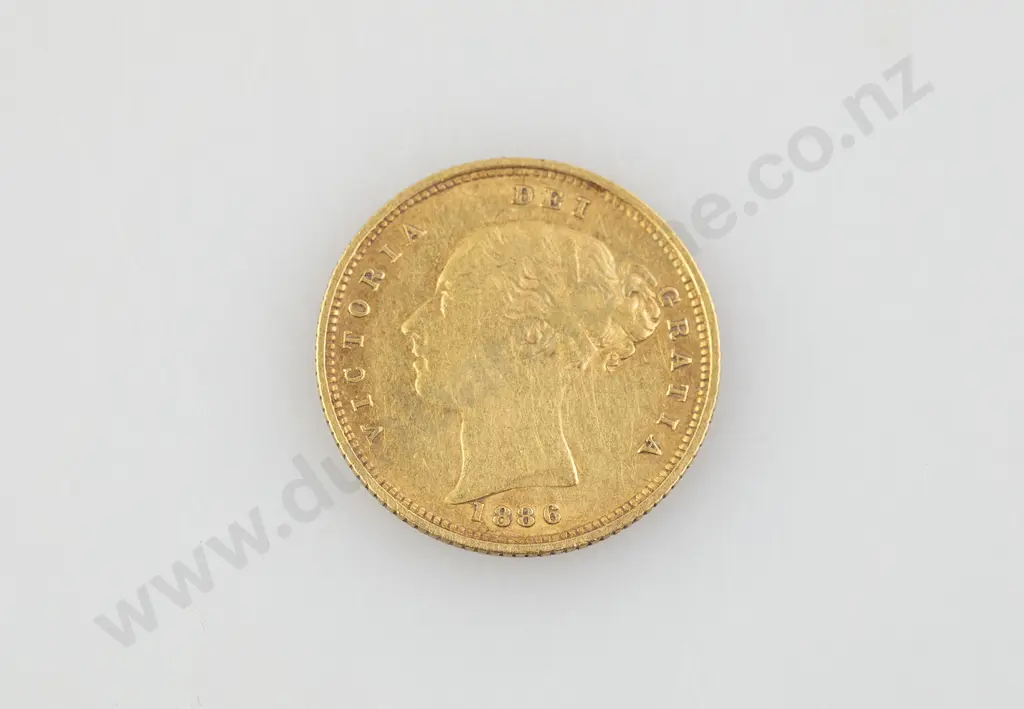 1886 Half Gold Sovereign Image 1++