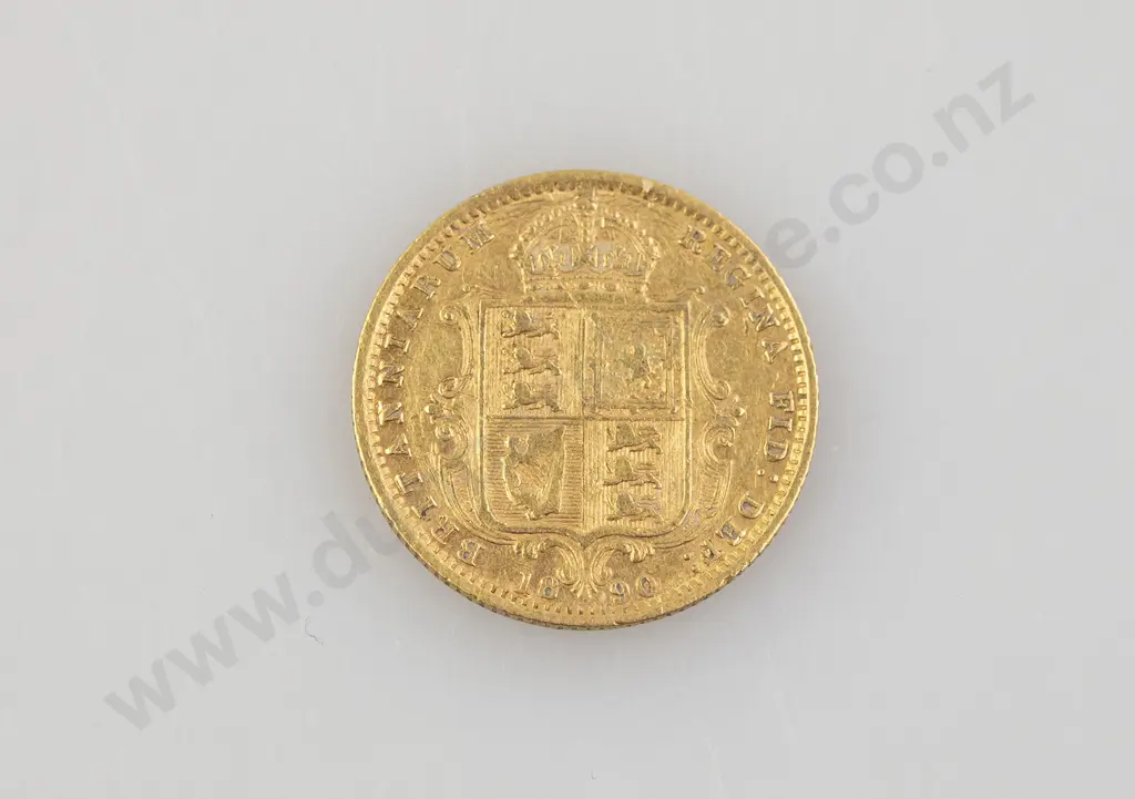 1890 Half Gold Sovereign Image 1++