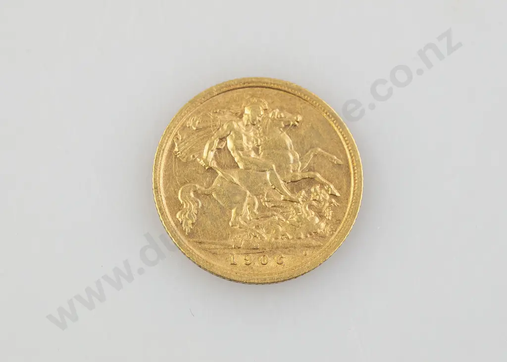 1906 Half Gold Sovereign Image 1++