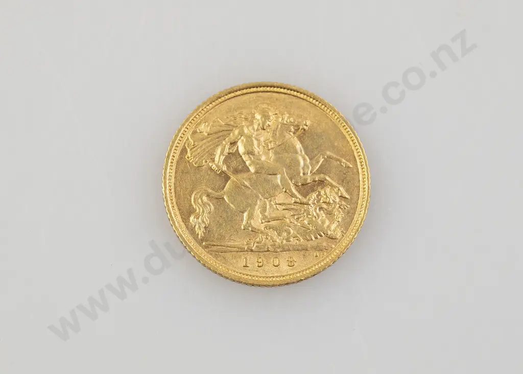 1908 Half Gold Sovereign Image 1++