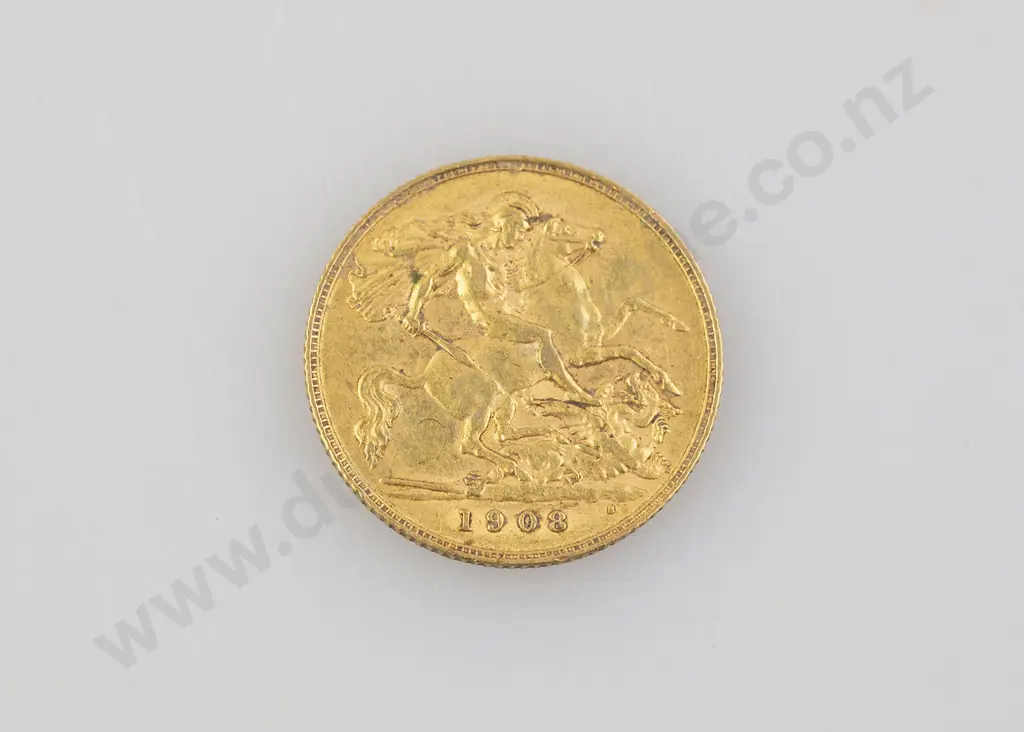 1908 Half Gold Sovereign Image 1++