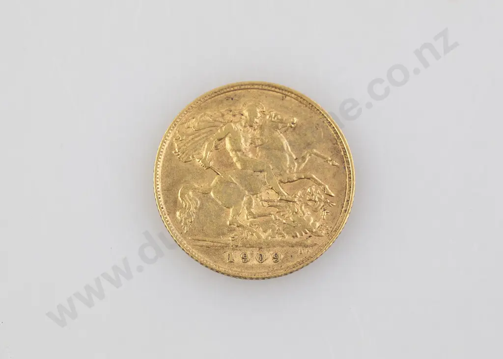 1909 Half Gold Sovereign Image 1++