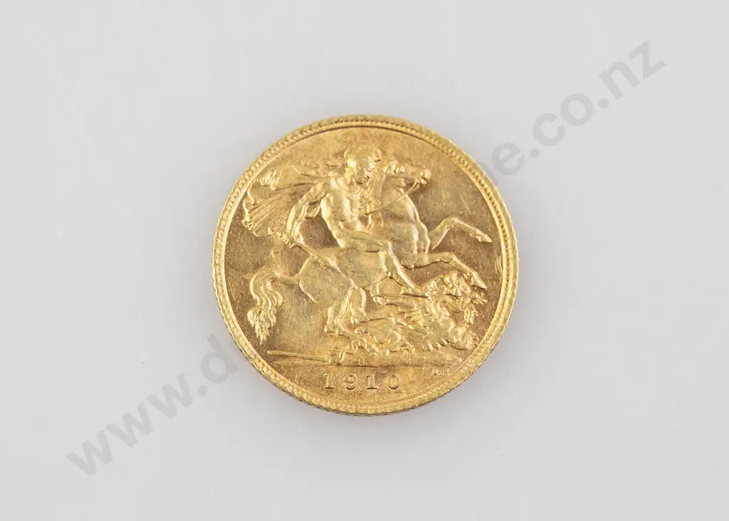 1910 Half Gold Sovereign Image 1++