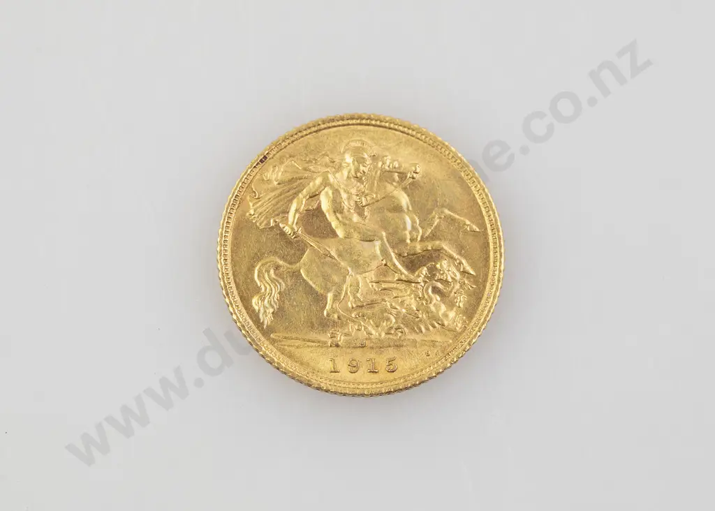 1915 Half Gold Sovereign Image 1++
