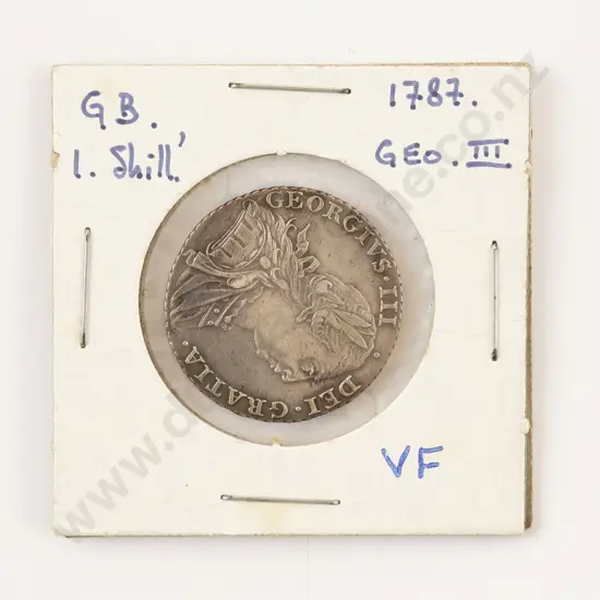 1787 Geo III Silver Shilling