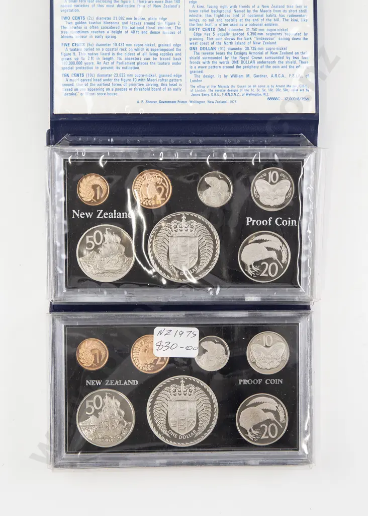 Two NZ Proof Coin Issues Image 1++
