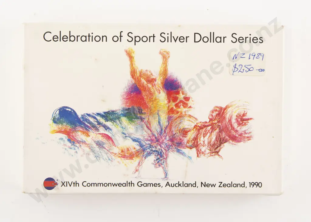 NZ 1990 Celebration of Sport Silver Dollar Series Image 1++