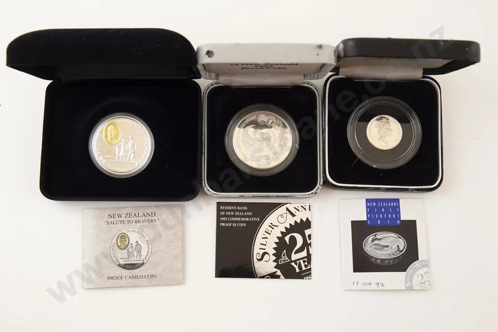 NZ Silver Proof Coins Image 1++