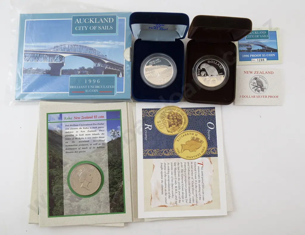 NZ 1996 Coin Sets x2 Image 1++