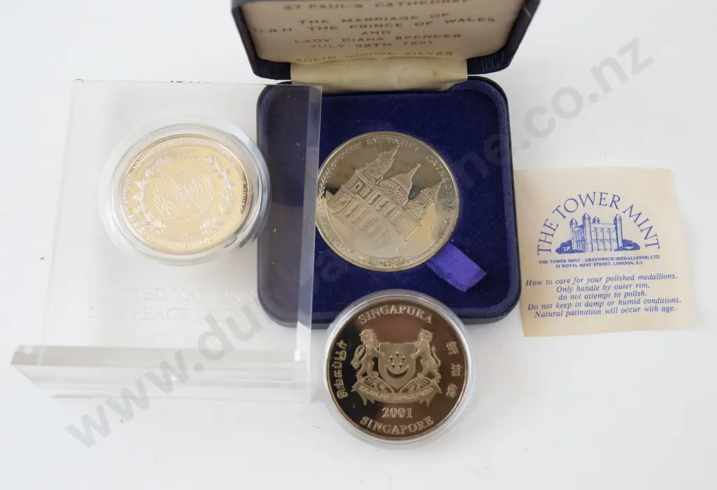 Three World Commemorative Coins Image 1++