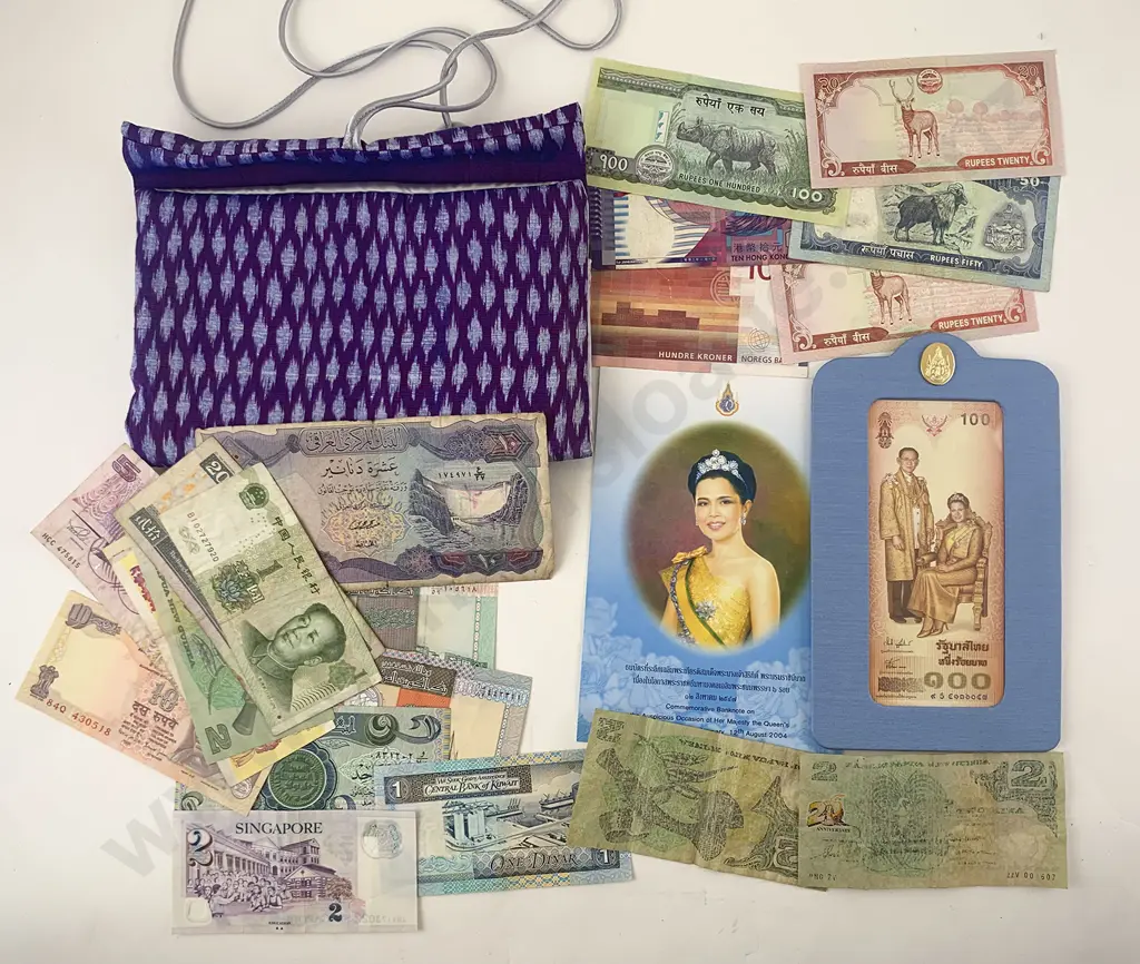 Selection Various World Bank Notes Image 1++