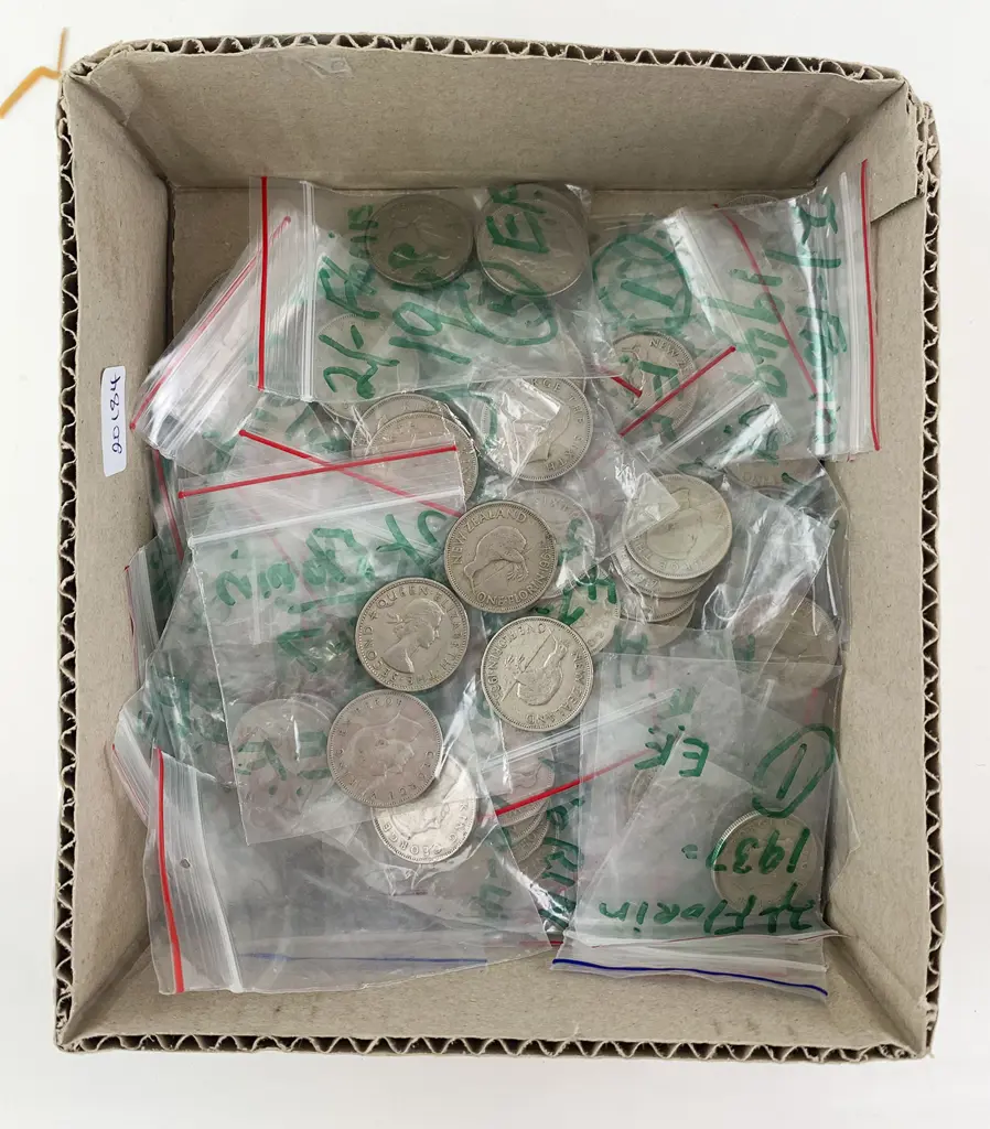 NZ Qty One Florin Coins Image 1++