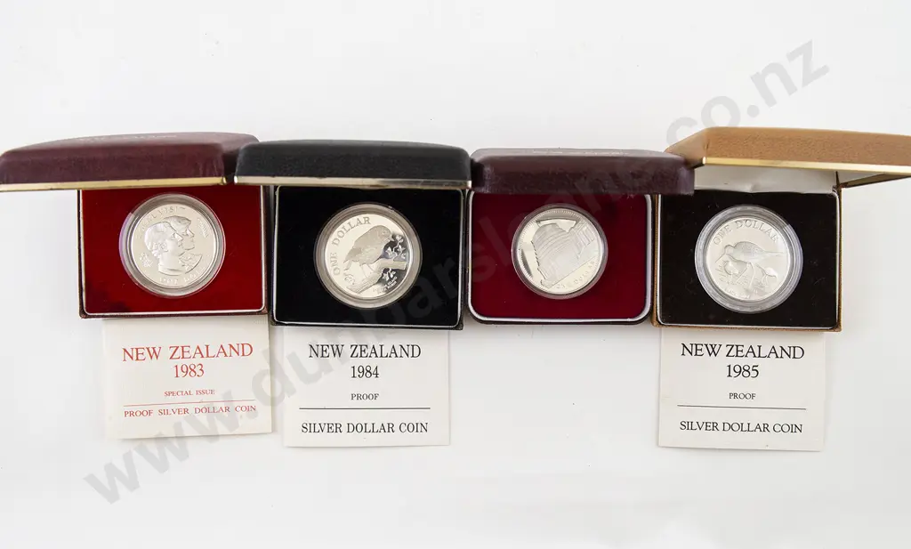 NZ Four Proof Silver $1 Image 1++