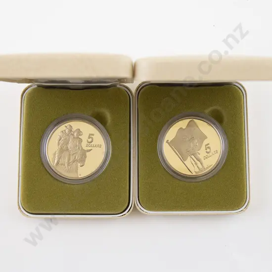 Australia Anzac 75th Anniversary $5 x2 Coin Set