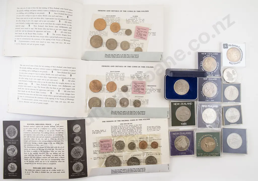 NZ Unc $1 and Coin Packs Image 1++