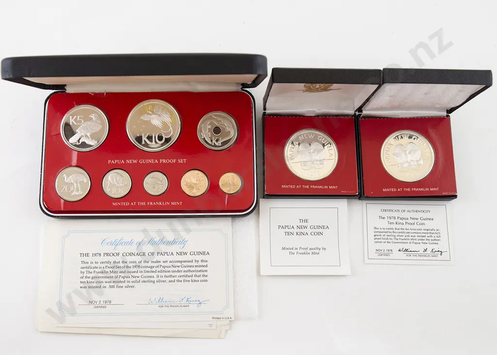 PNG 1978 Proof Eight Coin Set Image 1++
