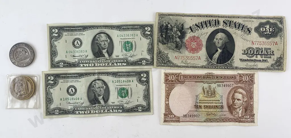 1917 US One Dollar Note Image 1++