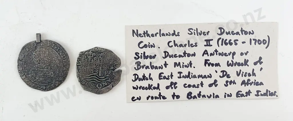 C17th Silver 8-Reales Pieces of Eight Coin Image 1++
