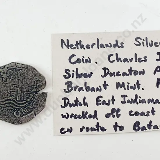 C17th Silver 8-Reales Pieces of Eight Coin