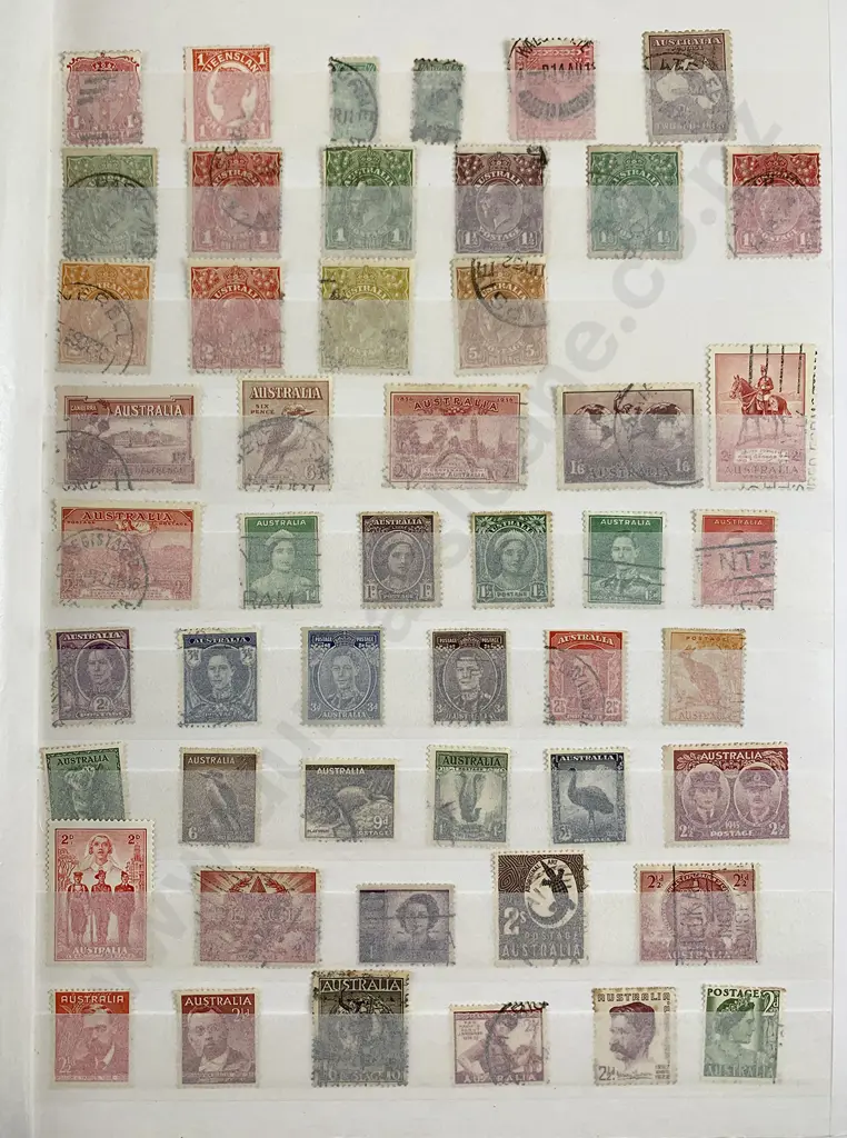 Two Stock Book Stamp Albums Image 1++