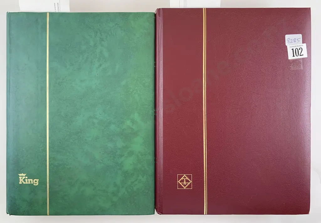 Two Stock Book Stamp Albums Image 1++