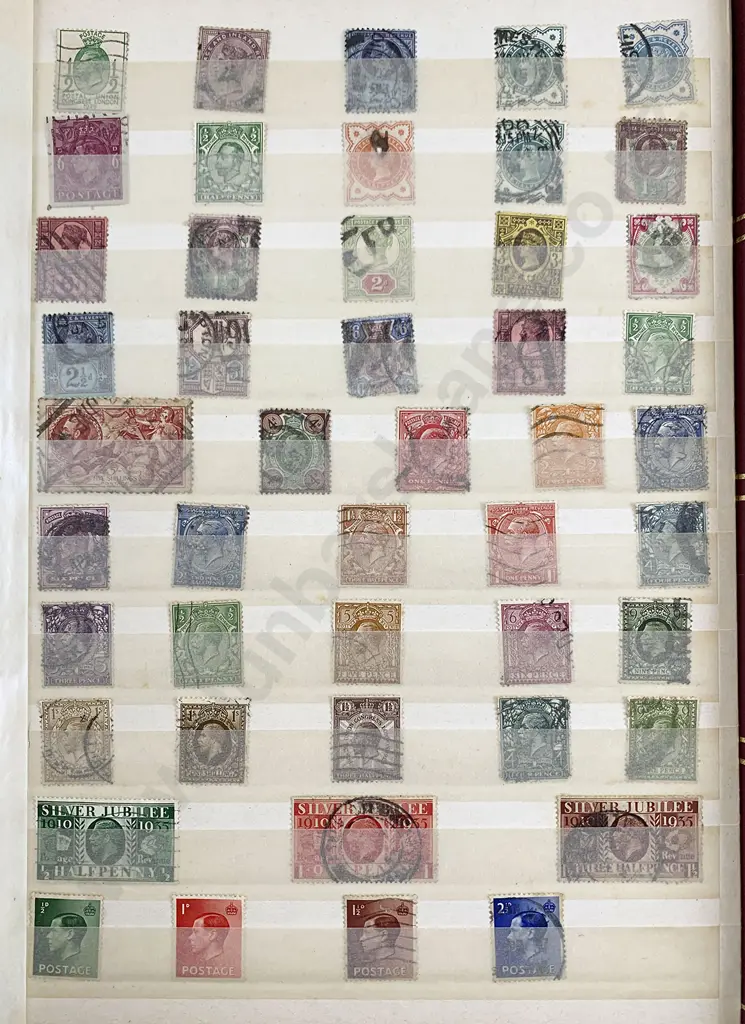 Two Stock Book Stamp Albums Image 1++