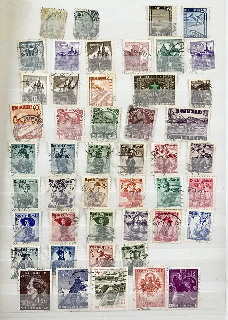 Two Stock Book Stamp Albums Image 1++