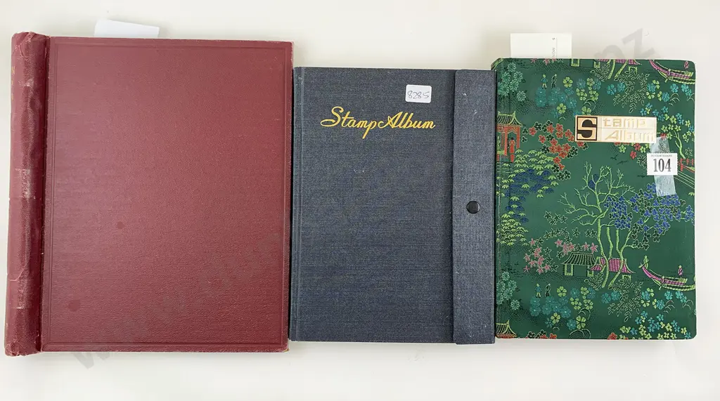 Three Vintage Stamp Albums Image 1++