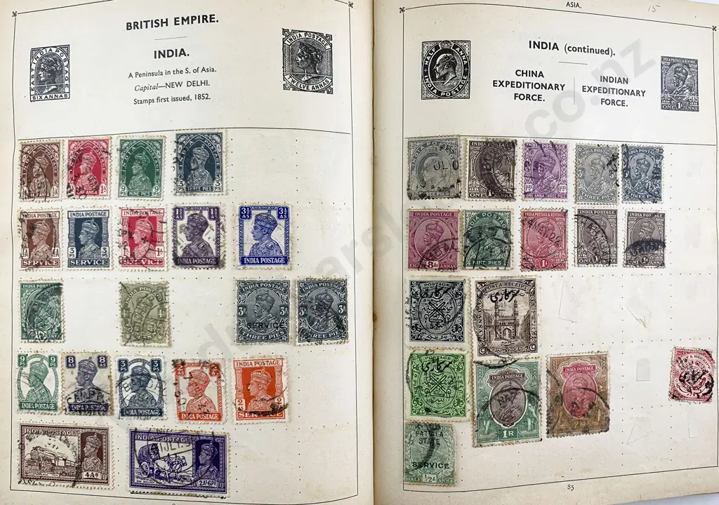 Three Vintage Stamp Albums Image 1++