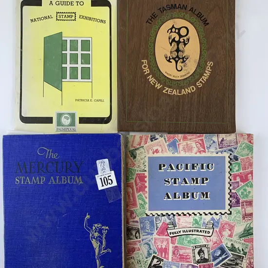 Three Vintage Stamp Albums
