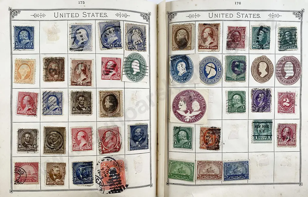 Three Vintage Stamp Albums Image 1++