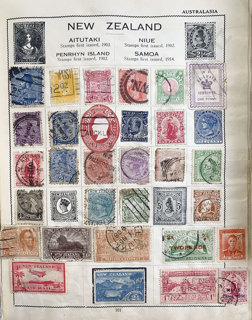 Three Vintage Stamp Albums Image 1++