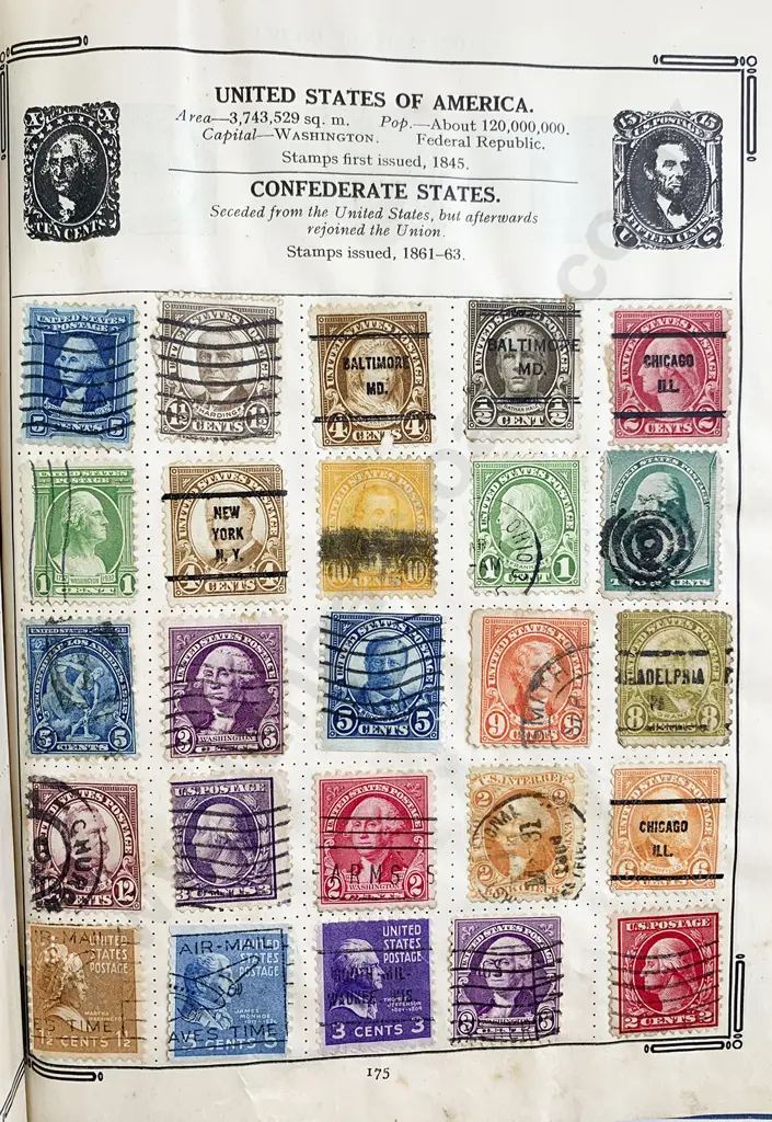 Three Vintage Stamp Albums Image 1++