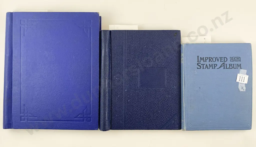 Three Vintage Stamp Albums Image 1++