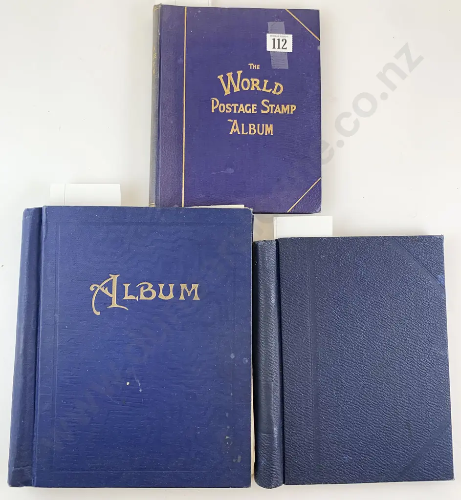 Three Vintage Stamp Albums Image 1++