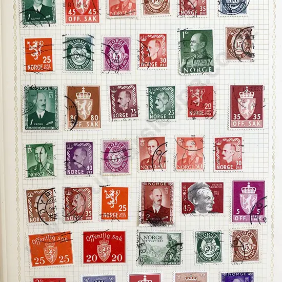 Four Vintage Stamp Albums