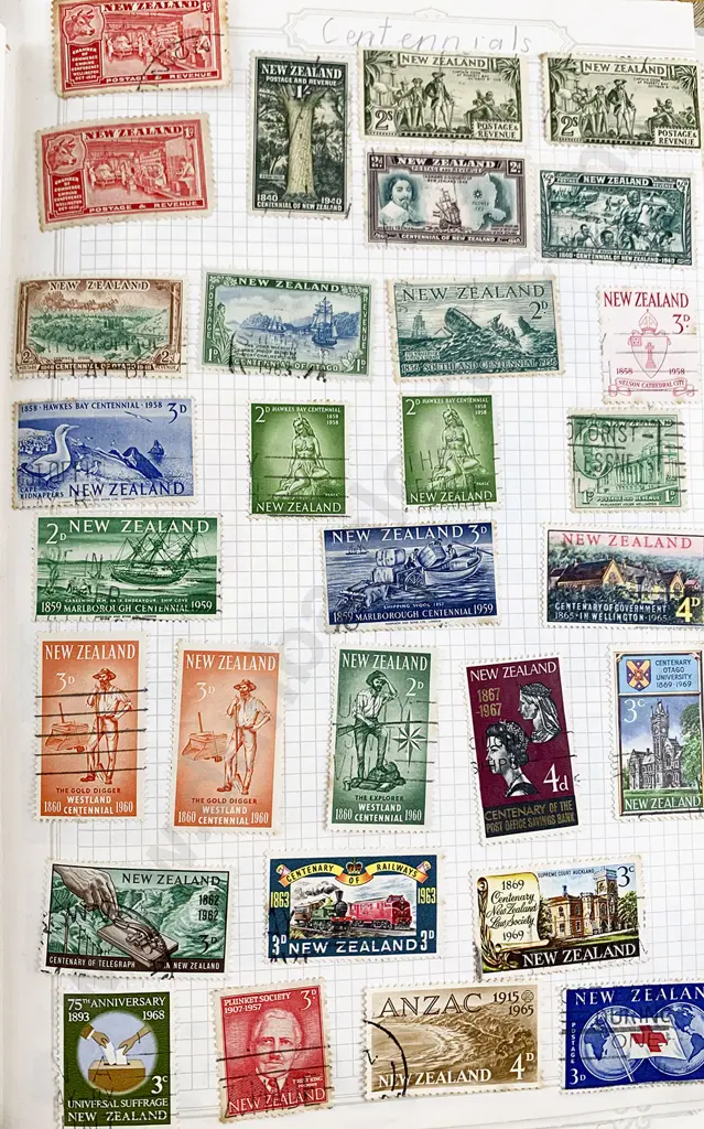 Four Vintage Stamp Albums Image 1++
