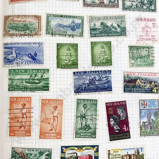 Four Vintage Stamp Albums