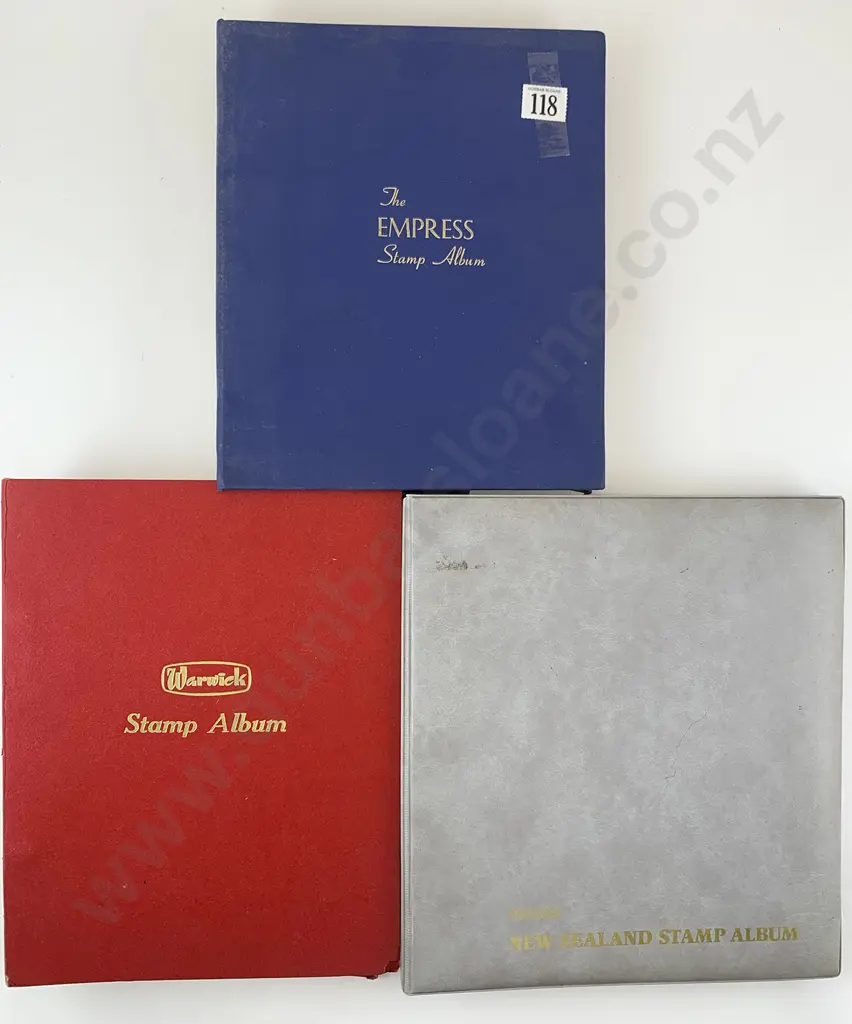 Three Loose Leaf Stamp Albums Image 1++